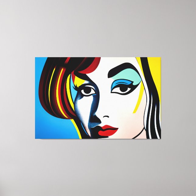 Toile Portrait Pop Art Imprimer (Recto)