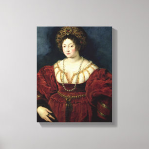 Toile Portrait posthume de d'Este d'Isabella