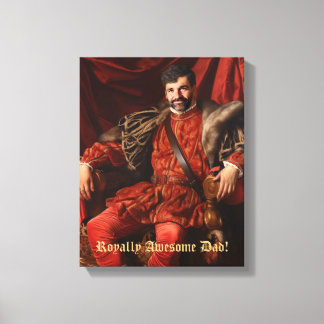 Toile Portrait Royal Personnalisé Photo Ornat