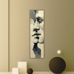 Toile Portrait surréaliste moderne   Lien fragmenté