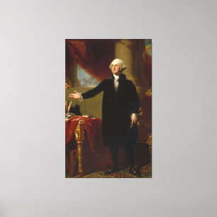 Toile Portrait vintage de George Washington peignant 2