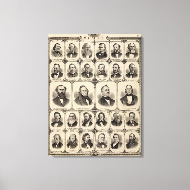 Toile Portraits de citoyens du comté de Scott (Recto)