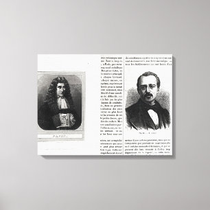 Toile Portraits de Denis Papin et d'Etienne Lenoir