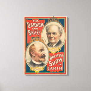 Toile Portraits De P.T. Barnum Et J.A. Bailey
