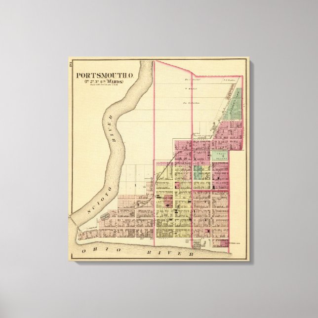 Toile Portsmouth, Ohio (Recto)