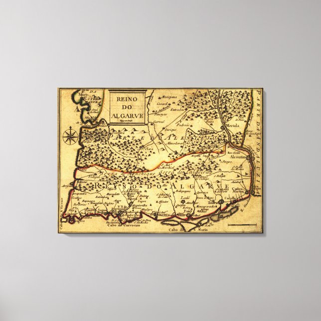 Toile PortugalCarte panoramiquePortugal (Recto)