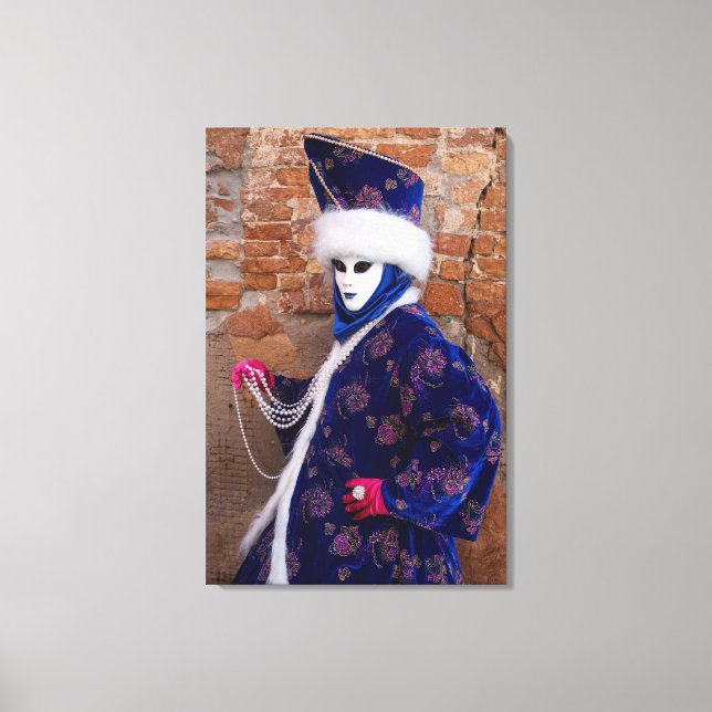 Toile Posant Dans Un Costume De Carnaval, Venise (Recto)