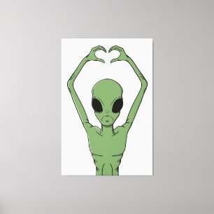 Toile Pose du cœur extraterrestre