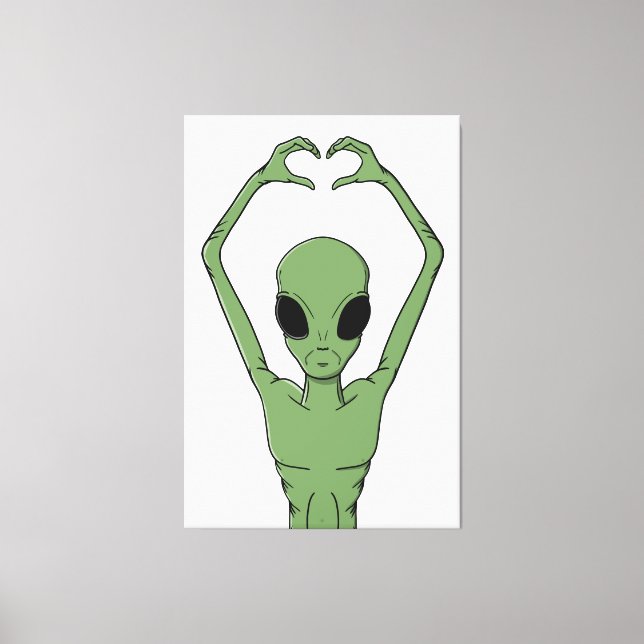 Toile Pose du cœur extraterrestre (Recto)