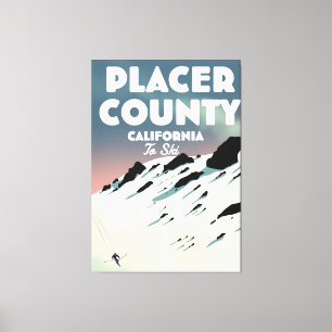 Toile poseur de ski du comté de Placer Californie