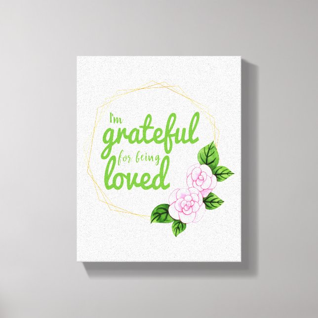 Toile positif good vibes citations pour acceptation de s (Recto)
