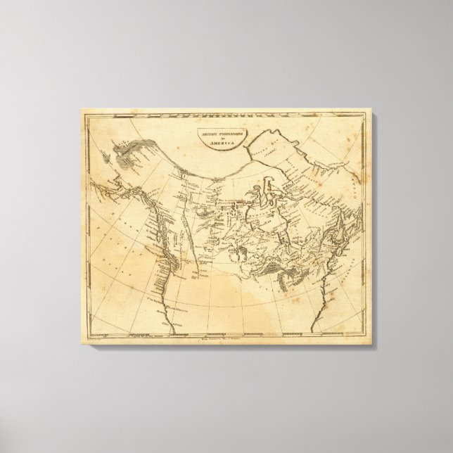 Toile Possessions britanniques en Amérique (Recto)