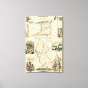 Toile Possessions britanniques sur la Côte Est du nord