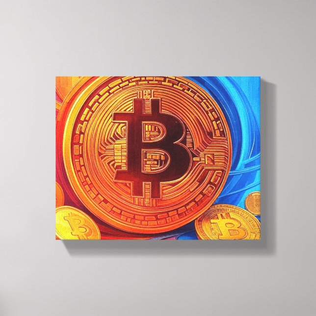Toile Poster Bitcoin (Recto)