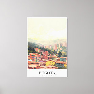 Toile Poster Bogota Colombia Vintage