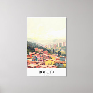 Toile Poster Bogota Colombia Vintage
