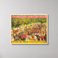 Poster Cirque vintage D'Animaux Et D'Artistes