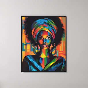 Toile Poster d'art Graffiti urbain noir
