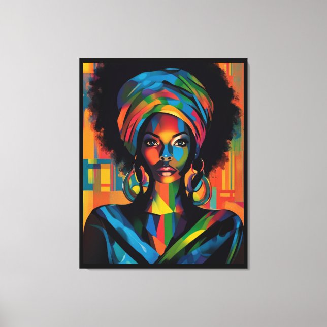 Toile Poster d'art Graffiti urbain noir (Recto)