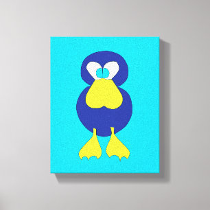 TOILE POSTER DE ANIMAL / CANVAS DE CUTE BLUE BOUC