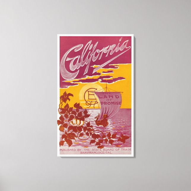 Toile Poster de Californie Land of Promise (Recto)