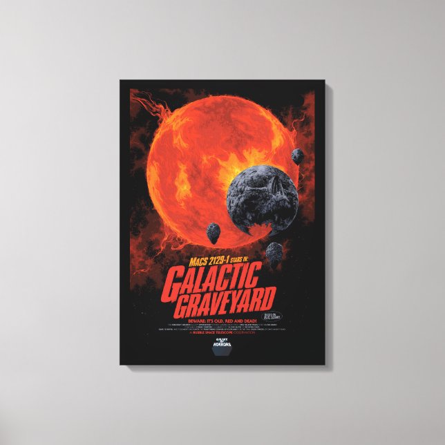 Toile Poster de cimetière galactique, Macs 2129-1. (Recto)
