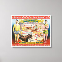 Poster De Cirque vintage D'Équestres Et Clowns