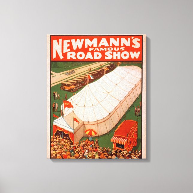 Toile Poster de la célèbre tente magique de Newmann (Recto)