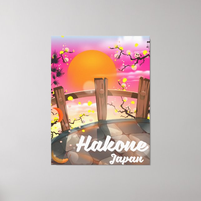 Toile Poster de la fleur japonaise de Hakone. (Recto)