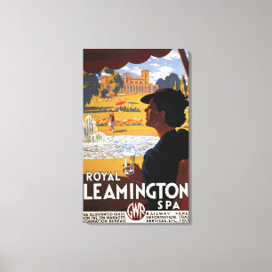 Toile Poster de la Spa royale, Femme Poster du rail d'ea