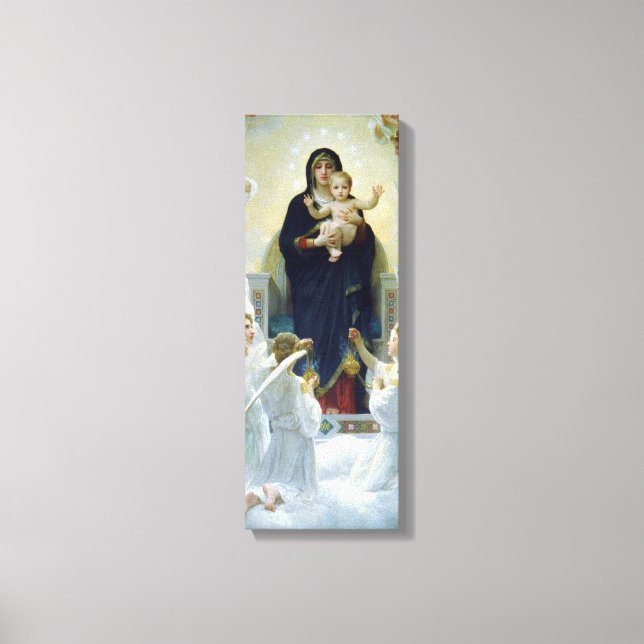 Toile Poster de la Vierge aux anges de Bougeureau (Recto)