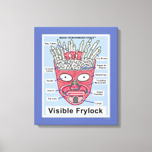 Toile Poster de l'Aqua Ado Hunger Force Visible Frylock