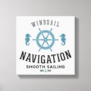 Toile Poster de navigation de voile