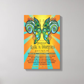 Toile Poster de Pagosa Folk 'N Bluegrass 2016