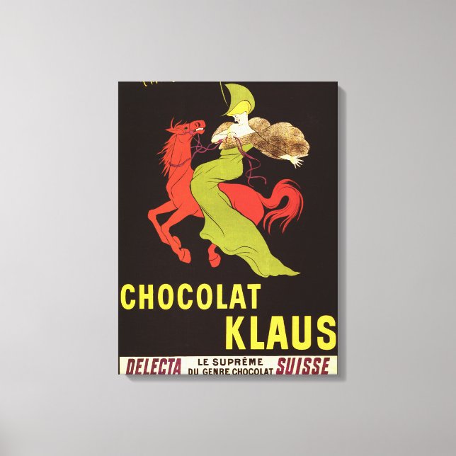Toile Poster de publicité Chocolat Klaus (Recto)