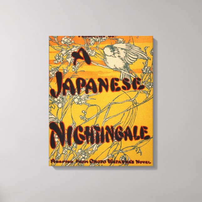 Toile Poster de théâtre japonais Nightingale (Recto)