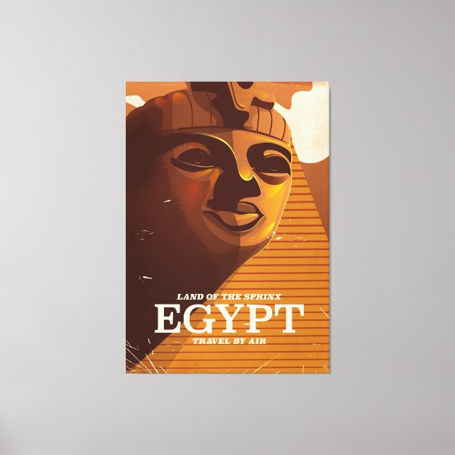 Toile poster de vacances en Egypte vintage (Recto)