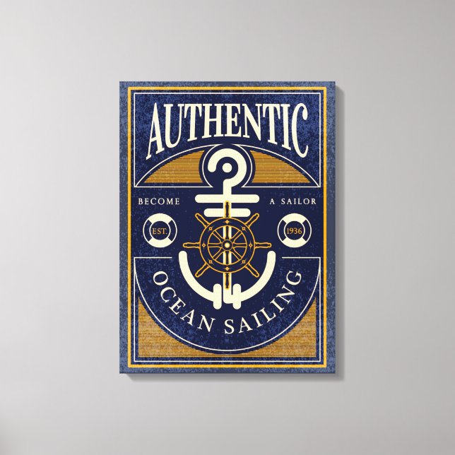 Toile Poster de voile vintage (Recto)