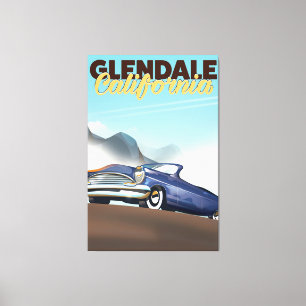 Toile poster de voyage Glendale, Californie