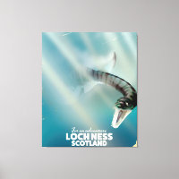 Poster de voyage monstre Loch Ness Scotland