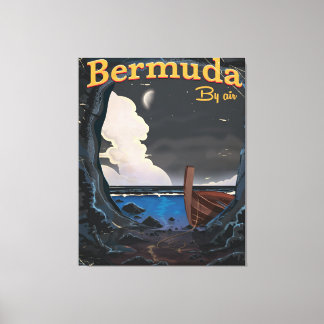 Toile Poster de voyage vintage Bermudes