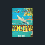 Toile poster de voyage Zanzibar Vintage<br><div class="desc"></div>