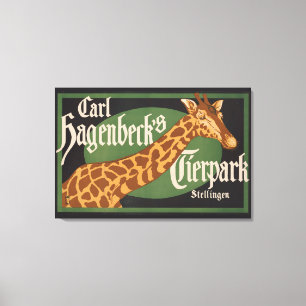 Toile Poster du Cirque Tierpark de Carl Hagenbeck vintag