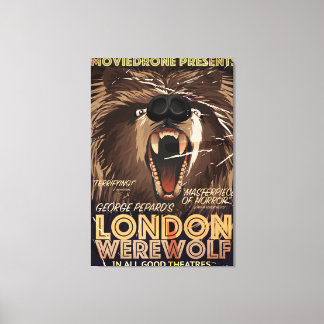 Toile Poster du film Vintage Werewolf de Londres