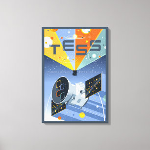 Toile Poster du télescope spatial Tess.