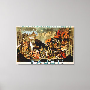 Toile Poster du théâtre musical Faust
