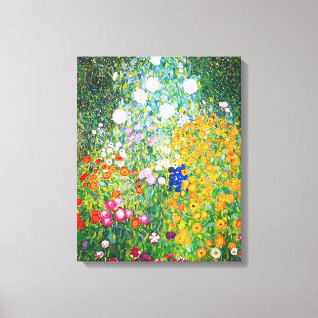 Toile Poster Gustav Klimt Flower Garden Canvas (Recto)