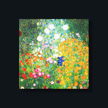 Toile Poster Gustav Klimt Flower Garden Canvas<br><div class="desc">Poster en toile de jardin Fleur Gustav Klimt. Peinture à l'huile sur toile de 1907. Achevé durant sa phase d’or, Flower Garden est l’un des tableaux paysagers les plus célèbres de Klimt. Les couleurs d'été éclatent dans cette oeuvre avec un beau mélange de fleurs orange, rouge, violet, bleu, rose et...</div>