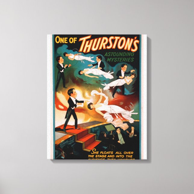 Toile Poster magique des mystères étonnants de Thurston (Recto)