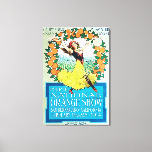 Toile Poster National Orange Show #2 (Recto)